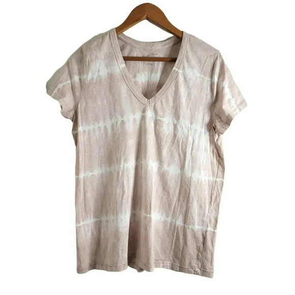 Universal Thread Short Sleeve Shirt V-Neck Tee Tie-Dye Top Size L Women's - Picture 1 of 5